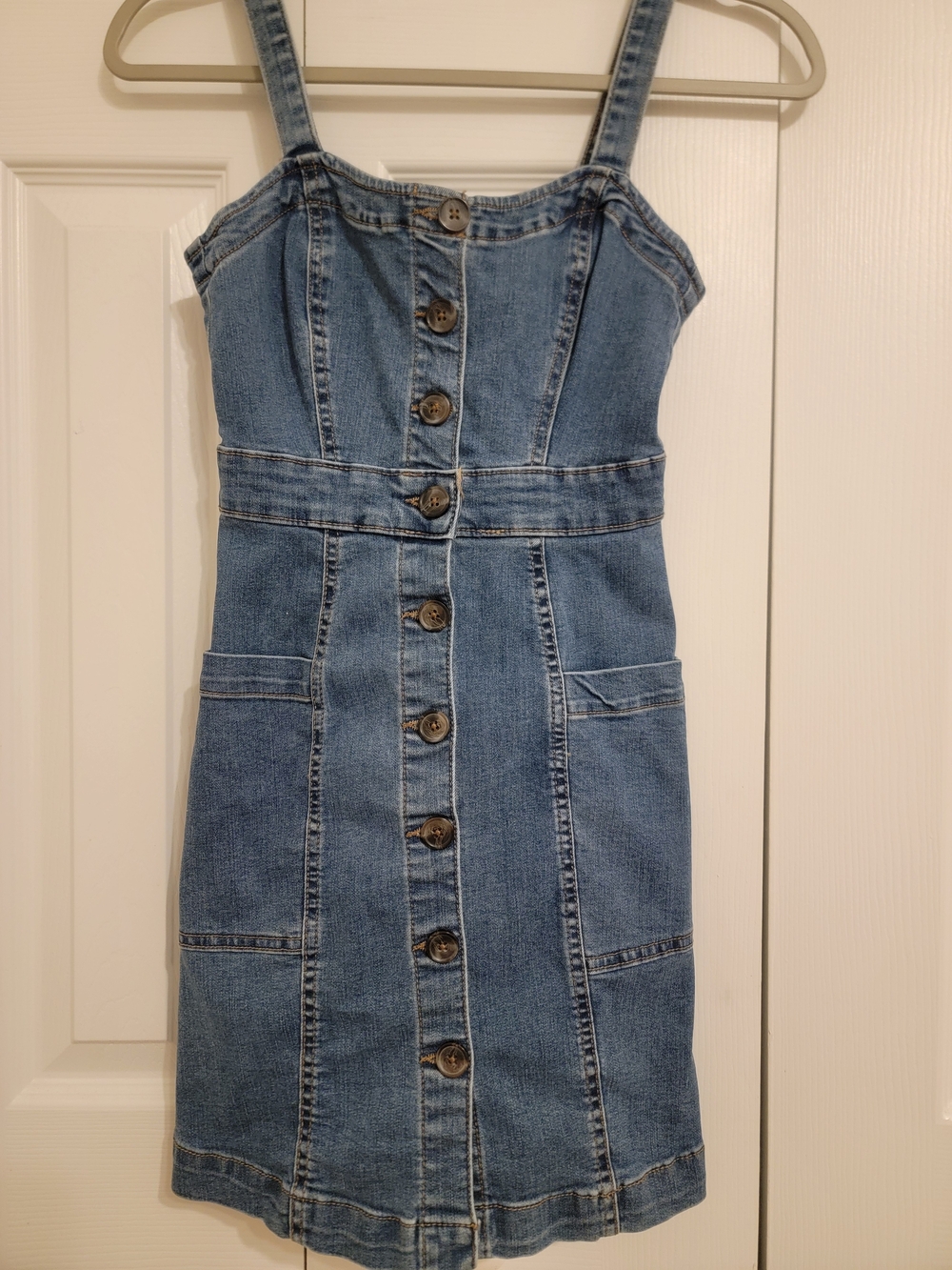 Aeropostale Light Blue Denim Jacket with Contrast Stitching